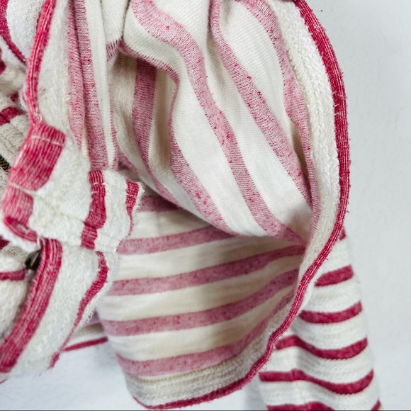 Free People red white striped peplum jacket - Picture 12 of 16